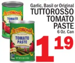 C Town TUTTOROSSO TOMATO PASTE offer