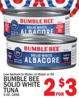 C Town BUMBLE BEE SOLID WHITE TUNA offer