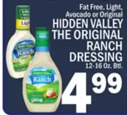 C Town HIDDEN VALLEY THE ORIGINAL RANCH DRESSING offer