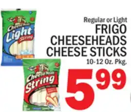 C Town FRIGO CHEESEHEADS CHEESE STICKS offer
