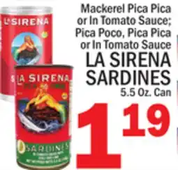 C Town LA SIRENA SARDINES offer