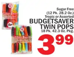 C Town BUDGETSAVER TWIN POPS 18 Pk. 42.3 Oz. Pkg offer