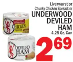 C Town UNDERWOOD DEVILED HAM offer