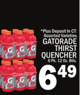 C Town GATORADE THIRST QUENCHER offer
