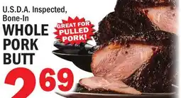 C Town WHOLE PORK BUTT offer