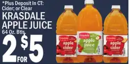 C Town KRASDALE APPLE JUICE offer