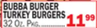 C Town BUBBA BURGER TURKEY BURGERS offer