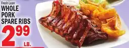 C Town WHOLE PORK SPARE RIBS offer