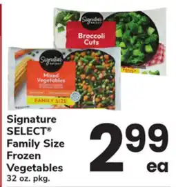 ACME Signature SELECT Family Size Frozen Vegetables offer