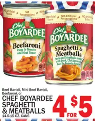 C Town CHEF BOYARDEE SPAGHETTI & MEATBALLS offer