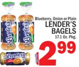 C Town LENDER'S BAGELS offer