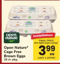 ACME Open Nature Cage Free Brown Eggs offer