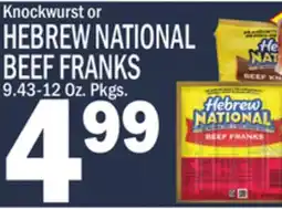 C Town HEBREW NATIONAL BEEF FRANKS offer