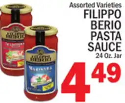 C Town FILIPPO BERIO PASTA SAUCE offer