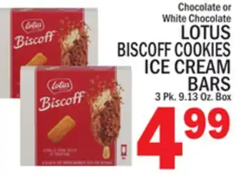 C Town LOTUS BISCOFF COOKIES ICE CREAM BARS offer