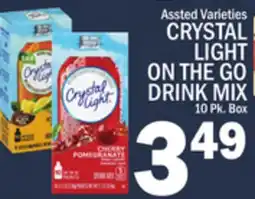 C Town CRYSTAL LIGHT ON THE GO DRINK MIX offer