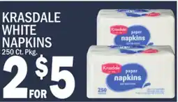 C Town KRASDALE WHITE NAPKINS offer