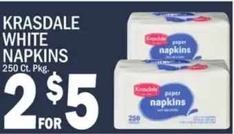 C Town KRASDALE WHITE NAPKINS offer