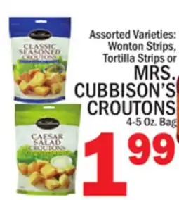C Town MRS. CUBBISON'S CROUTONS offer
