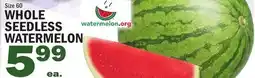 C Town WHOLE SEEDLESS WATERMELON offer