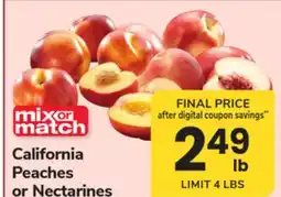 ACME California Peaches or Nectarines offer