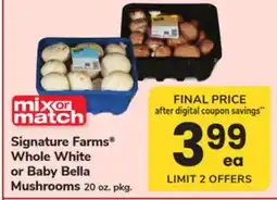 ACME Signature Farms Whole White or Baby Bella Mushrooms offer