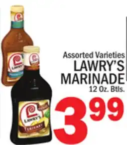 C Town LAWRY'S MARINADE offer