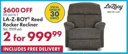 Boscov's LA-Z-BOY Reed Rocker Recliner offer