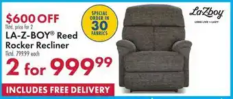 Boscov's LA-Z-BOY Reed Rocker Recliner offer