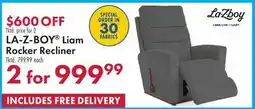 Boscov's LA-Z-BOY Liam Rocker Recliner offer