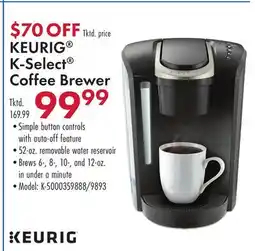 Boscov's KEURIG K-Select Coffee Brewer offer