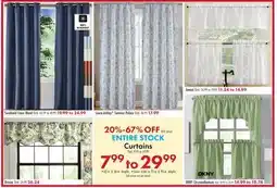Boscov's ENTIRE STOCK CURTAINS offer