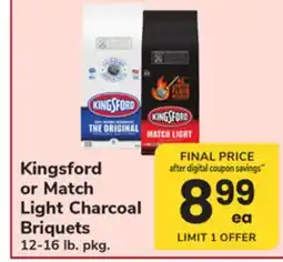 ACME Kingsford or Match Light Charcoal Briquets offer