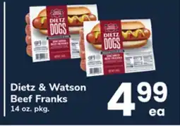 ACME Dietz & Watson Beef Franks offer