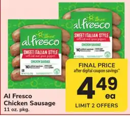 ACME Al Fresco Chicken Sausage offer