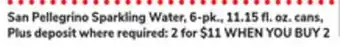 ACME San Pellegrino Sparkling Water offer