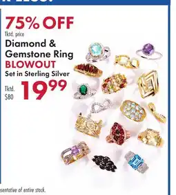 Boscov's Diamond & Gemstone Ring offer