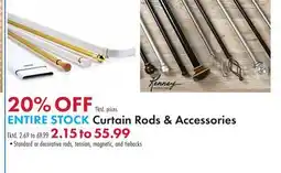 Boscov's ENTIRE STOCK Curtain Rods & Accessories offer
