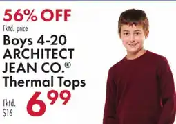 Boscov's Boys 4-20 ARCHITECT JEAN CO. Thermal Tops offer
