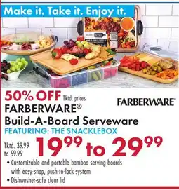 Boscov's FARBERWARE Build-A-Board Serveware offer