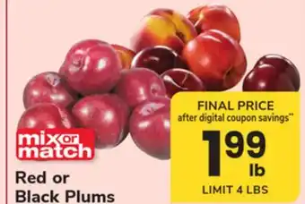 ACME Red or Black Plums offer