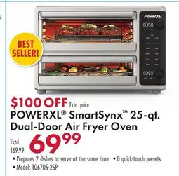 Boscov's POWERXL SmartSynx 25-qt. Dual-Door Air Fryer Oven offer