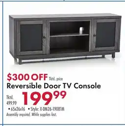 Boscov's Reversible Door TV Console offer