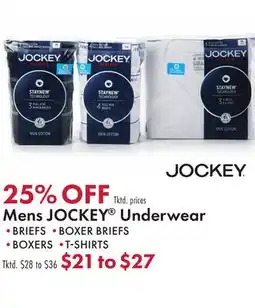 Boscov's Mens JOCKEY Underwear offer