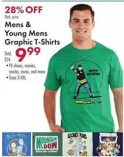Boscov's Mens & Young Mens Graphic T-Shirts offer