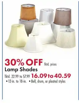 Boscov's Lamp Shades offer