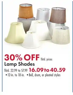 Boscov's Lamp Shades offer