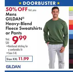 Boscov's Mens GILDAN Heavy-Blend Fleece Sweatshirts or Pants offer