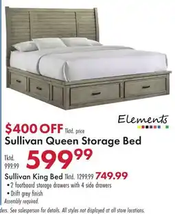 Boscov's Sullivan Queen Storage Bed offer