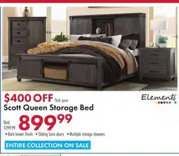 Boscov's Scott Queen Storage Bed offer